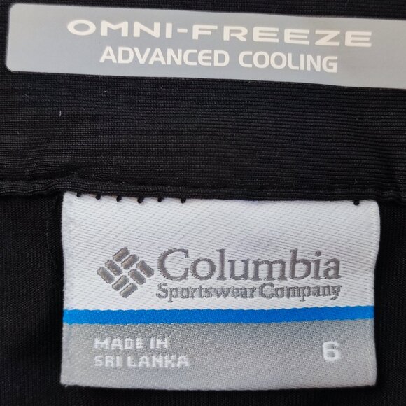 Columbia PFG omni-freeze black skort / skirt women's size 6 - Picture 5 of 13